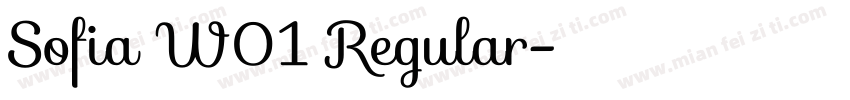 Sofia W01 Regular字体转换